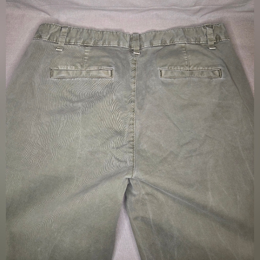 NWOT Gap Girlfriend Twill Stripe Chinos - Olive - Size 6 - Picture 5 of 5
